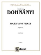Four Piano Pieces Opus 2 by Dohnanyi Ernst von for Piano