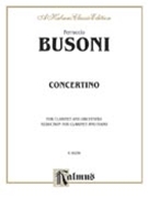 Concertino by Busoni Ferruccio for Clarinet Solo