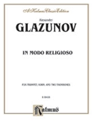 In Modo Religiso by Glazunov Alexander for Brass Quartet
