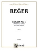 Sonata in F-Sharp Minor Op. 33 by Reger Max for Organ