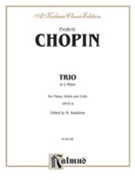 Piano Trio in G Minor Op. 8 by Chopin Frederic for Chamber Tr