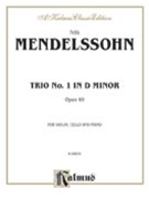 Trio In D Minor Opus 49 by Mendelssohn Felix for String Trio