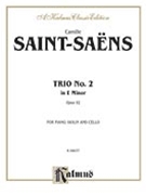 Trio No. 2 Op. 92 by Saint-Saens Camille for Chamber Tr