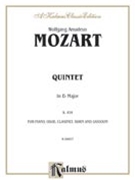 Quintet In E-flat Major K 452 by Mozart Wolfgang Amadeus for Woodwind Quartet w/