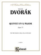 Quintet in G Major Op. 77 by Dvorak Antonin for String Qui