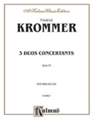 3 Duos Concertants by Krommer Friedrich for Violin Duet