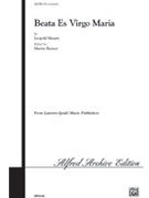 Beata Es Virgo Maria by Mozart Leopold - Banner Martin - for SATB