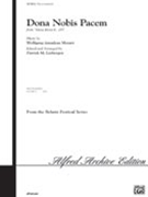Dona Nobis Pacem by Mozart Wolfgang Amadeus - Liebergen Patrick M - for SAB and Piano