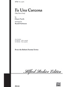 Fa Una Canzona by Vecchi Orazio - Robinson Russell L - for SSA