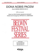 Dona Nobis Pacem by Mozart Wolfgang Amadeus - Liebergen Patrick M - for SATB