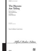 Heavens Are Telling by Haydn Joseph - Robinson Russell L - for 3-Part Mixed
