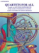 Quartets For All by Henderson and Stoutamire for Bb Instruments