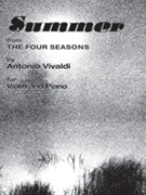 Summer by Vivaldi Antonio Lucio for Violin and Piano