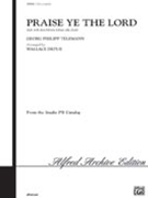 Praise Ye The Lord by Telemann Georg Philipp - Depue W - for SSA