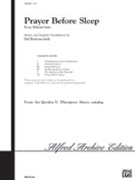 Prayer Before Sleep (from Talmud Suite) by Robinovitch Sid for SATB