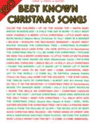 120 Best Known Christmas Songs by Christmas for PVG Collection