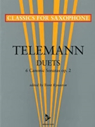Duets [2 Saxophones] by Telemann Georg Philipp - Trent Kynaston - for Score