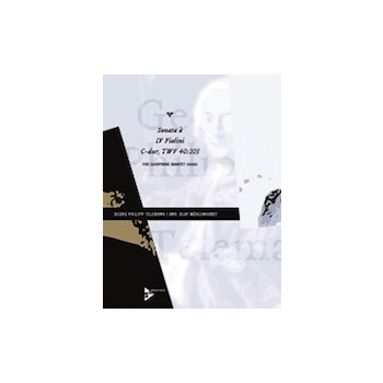 Sonata A 4 Violini C-dur Twv40 - 203 by Telemann Georg Philipp - Muhlenhardt Olaf - for Alto Saxophone 4