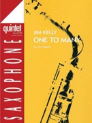 One to Many [5 Saxophones SAATBar/SATTBar & Double Bass Percussion Ad Lib] by Kelly Jim - Jim Odgren - for Conductor Score and Parts