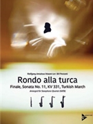 Rondo alla turca [4 Saxophones SATBar] by Mozart Wolfgang Amadeus - Perconti Bill - for Conductor Score and Parts