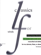 Six Sonatas and a Circle Canon [2 Clarinets (or Flutes or Oboes)] by Telemann Georg Philipp - Trent Kynaston - for Conductor Score