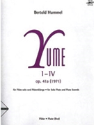 Yume I-IV Op. 41a (1971) [Flute (Piccolo C Flute Alto Flute)] by Hummel Bertold for Book and CD