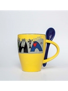 Taste Woodwinds! Coffee Mug (White/Yellow) by for Coffee Mug