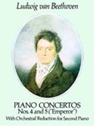 Piano Concerti #4 & 5 by Beethoven Ludwig van for 2 Piano 4 Hands