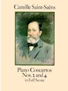 Piano Concertos #2 & 4 by Saint-Saens Camille for Full Score