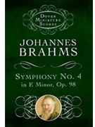 Symphony #4 E Minor Opus 98 by Brahms Johannes for Mini Score