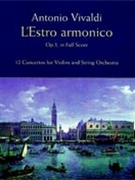 L'estro Armonico Op. 3 by Vivaldi Antonio Lucio for Full Score