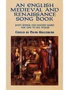 English Medieval & Renaissance Song Book by - Greenberg Noah - for SATB