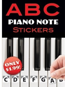 ABC Piano Note Stickers [Piano] by for Stickers