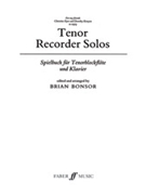 Tenor Recorder Solos by Bonsor Brian for Recorder