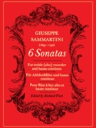 Six Sonatas by Sammartini Giuseppe for Recorder