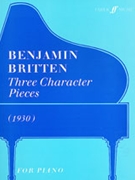 Three Character Pieces (1930) by Britten Benjamin for Piano