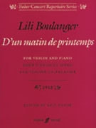 D'un Matin de Printemps by Boulanger Lili for Violin