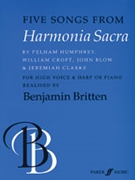 Five Songs from Harmonia Sacra by Britten Benjamin for Voice