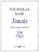 Sonata by Maw Nicholas for Violin