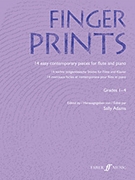 Fingerprints for Flute and Piano Grade 1-4 by Adams Sally for Flute
