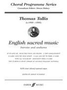 English Sacred Music by Tallis Thomas for Choir