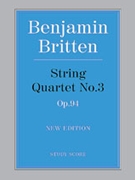String Quartet No. 3 by Britten Benjamin for String Quartet