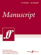 Manuscript Paper: 12 Stave Full Size (8.5 X 12) by for Manu Paper (12 Stave - Spiral)