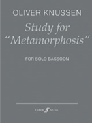 Study for "Metamorphosis" [Bassoon] by Oliver Knussen for Book