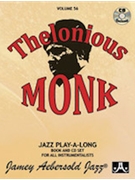 Aebersold Volume 56 New Appr To Jazz Imprv by Thelonious Monk for Book and CD