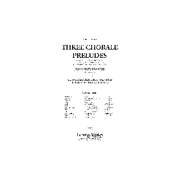 Three Chorale Preludes, Op. 122 [Concert Band]