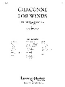 Chaconne for Winds [Concert Band, Ensemble Works]