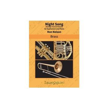 Night Song (Homage Howard Hanson) for Euphonium and Piano [Euphonium B.C. Solo and Piano]