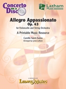Allegro Appassionato Opus 43 by Saint-Saens Camille - Latham Lynne - for Cello/CD