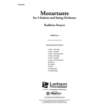 Mozartante [Detailed Instrumentation: Two Soloists (Vn, Va, or Vc) and String Orchestra]
